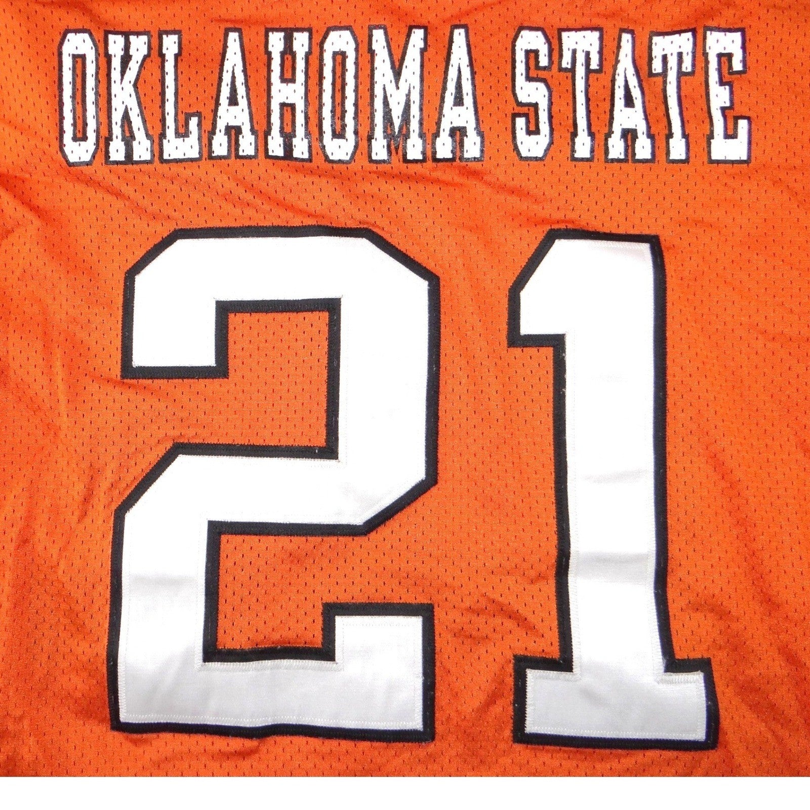 RARE Oklahoma State Barry Sanders 21 Throwback Football Jersey Orange XL 1986-88