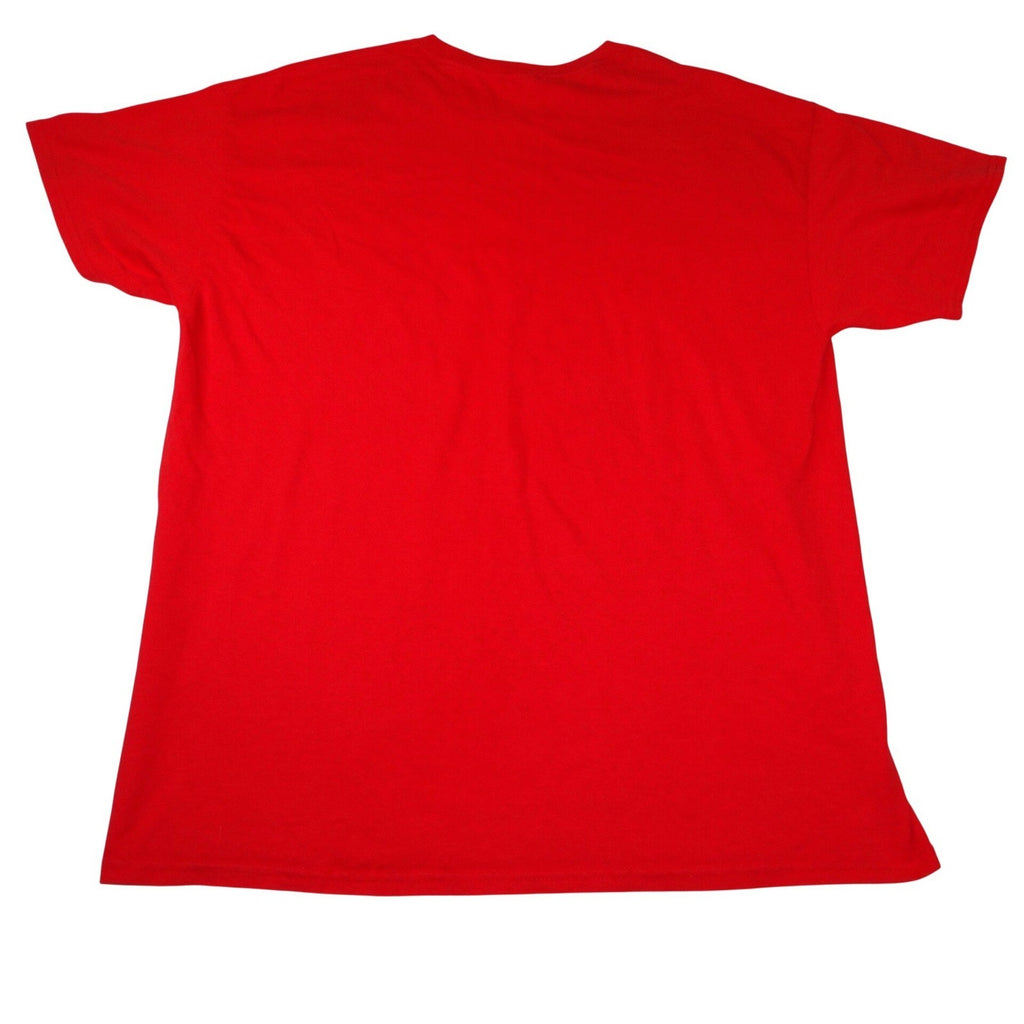Ohio State Buckeyes Red Heavy Cotton T Shirt Mens Size XL