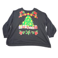 Vintage Special Review Womens Black Christmas Tree Sweatshirt Plus Size Glitter