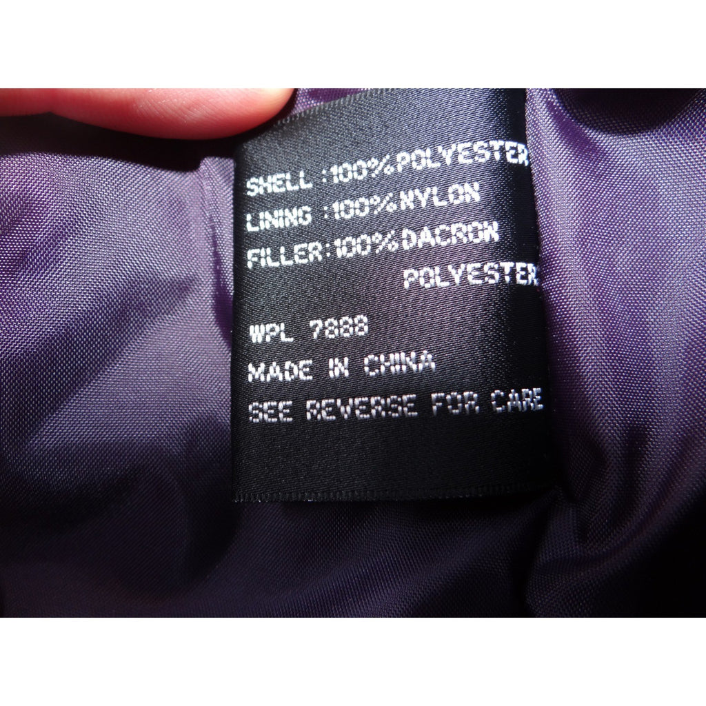 Bromley Sport Purple Quilted Lined Zip Jacket Women Sz L Thermo Loft Insulation