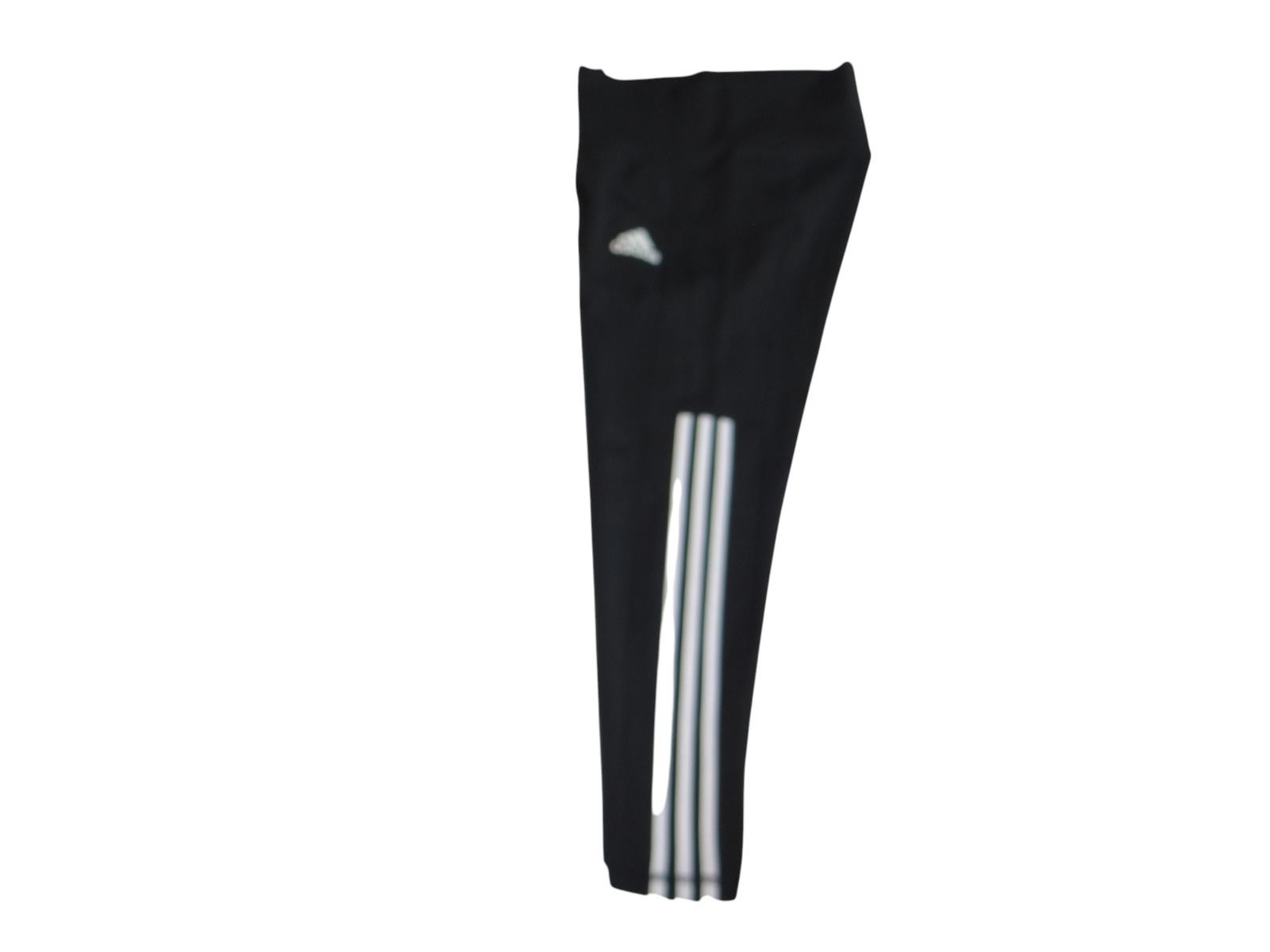 Adidas Women's Performance Leggings - Black with Stripes