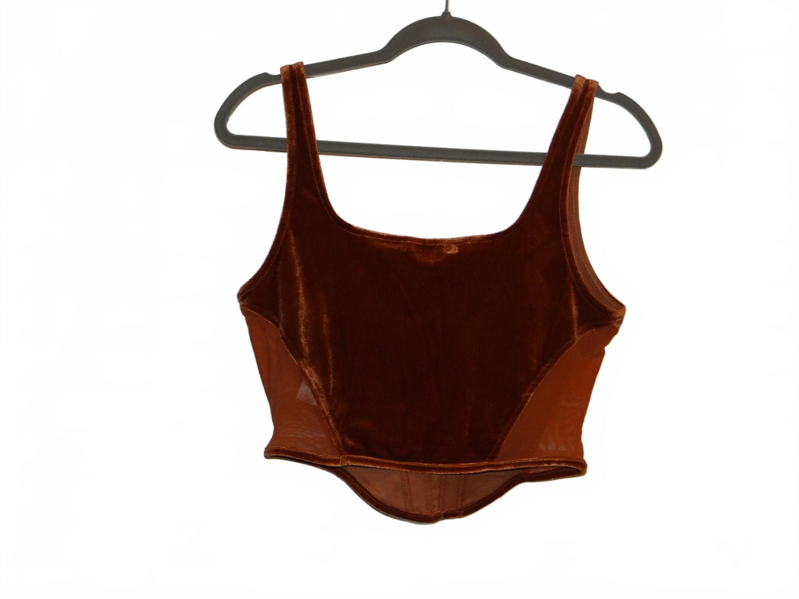 Mixed Threads Velvet Crop Top - Medium