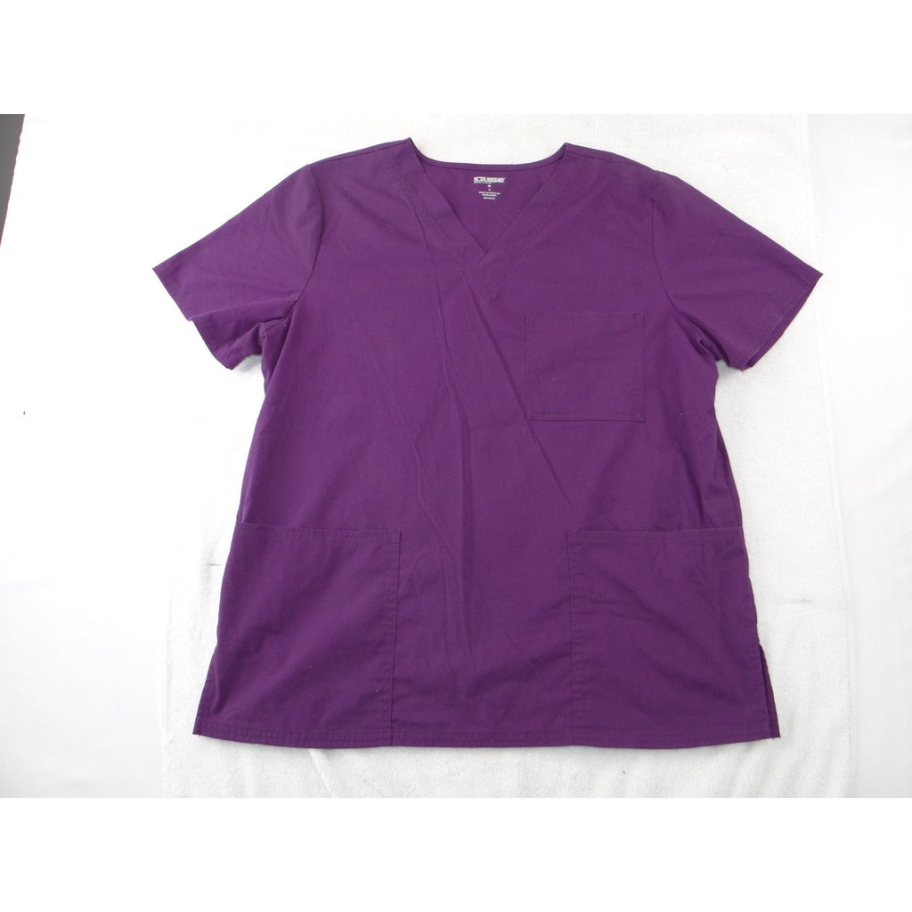 Scrubstar Womens Purple V-Neck Scrub Set Top and Cargo Pants Medium 33782