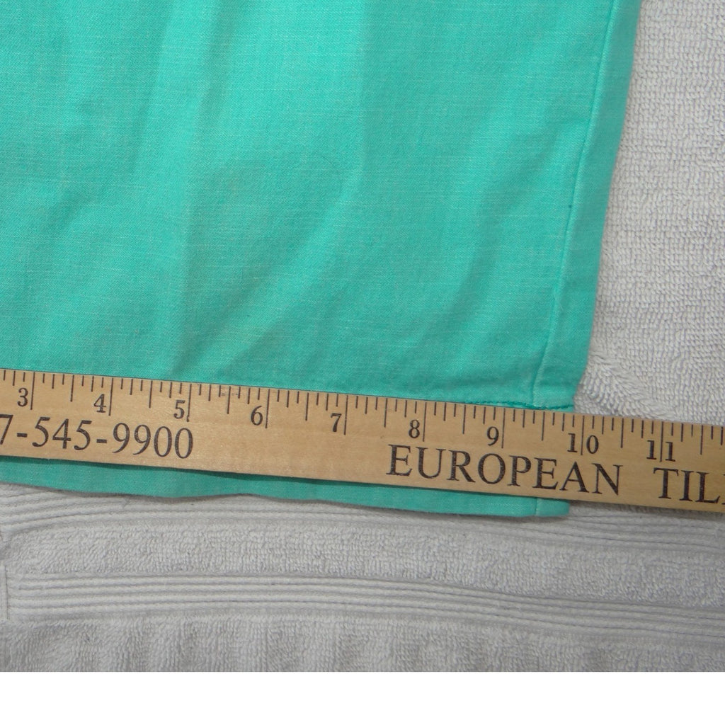 NWT-Jones Wear Sport Women Teal Green Wide Leg Cotton Pants 100% Cotton Size 16