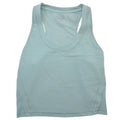 Athleta Womens Racerback Cropped Tank Top Sage Green Small Petite SP Scoop Neck
