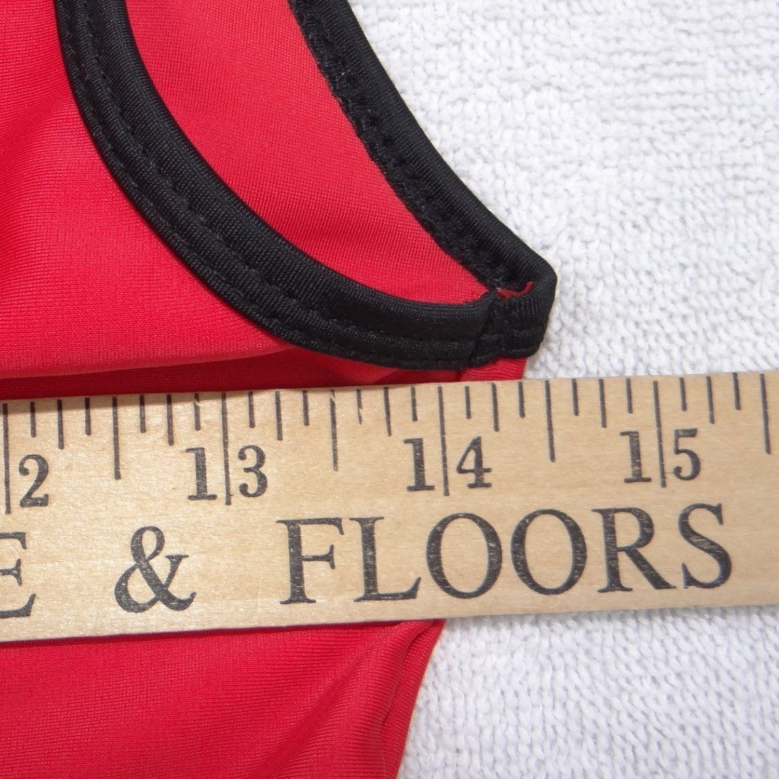 NBA Chicago Bulls Bodysuit Swimsuit Red High Cut Scoop Back Womens Medium