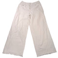 SHEIN Curve White Wide Leg Raw Hem Jeans Plus Size 0XL High Waist Denim