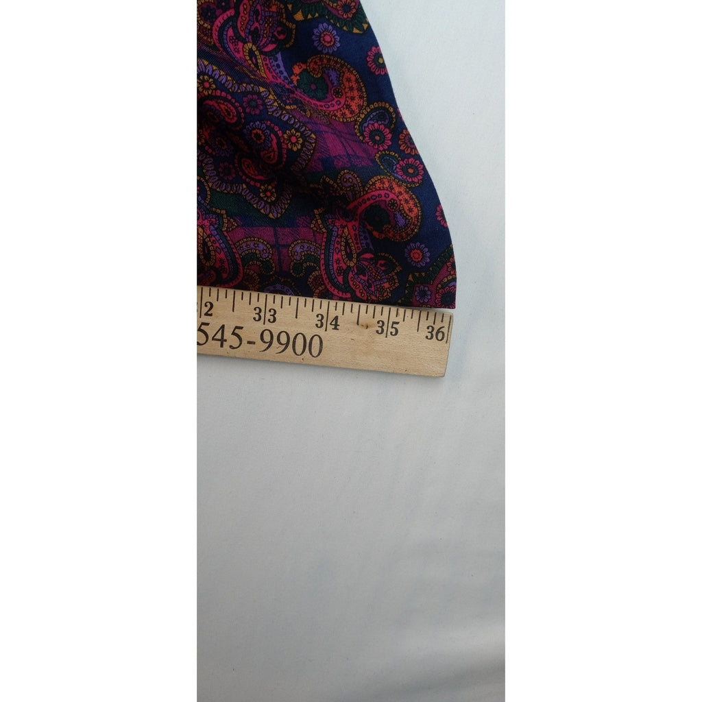 Portraits by Northern Isles Pleated Maxi Skirt Paisley Print Rayon Size 8