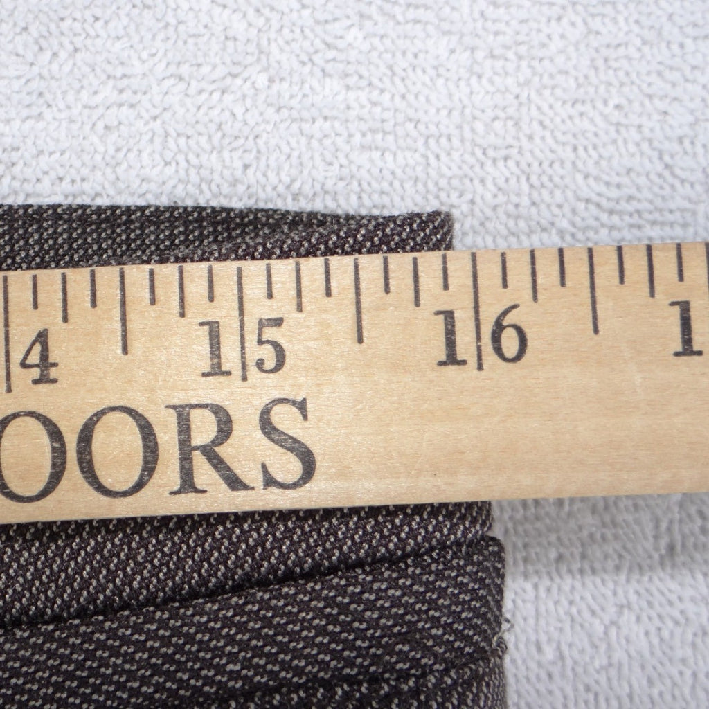 Worthington Curvy Fit Straight Leg Dress Pants Brown Textured Trousers Womens 4