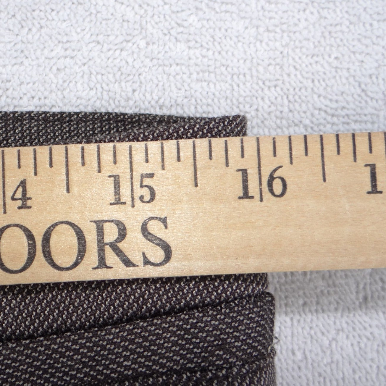 Worthington Curvy Fit Straight Leg Dress Pants Brown Textured Trousers Womens 4