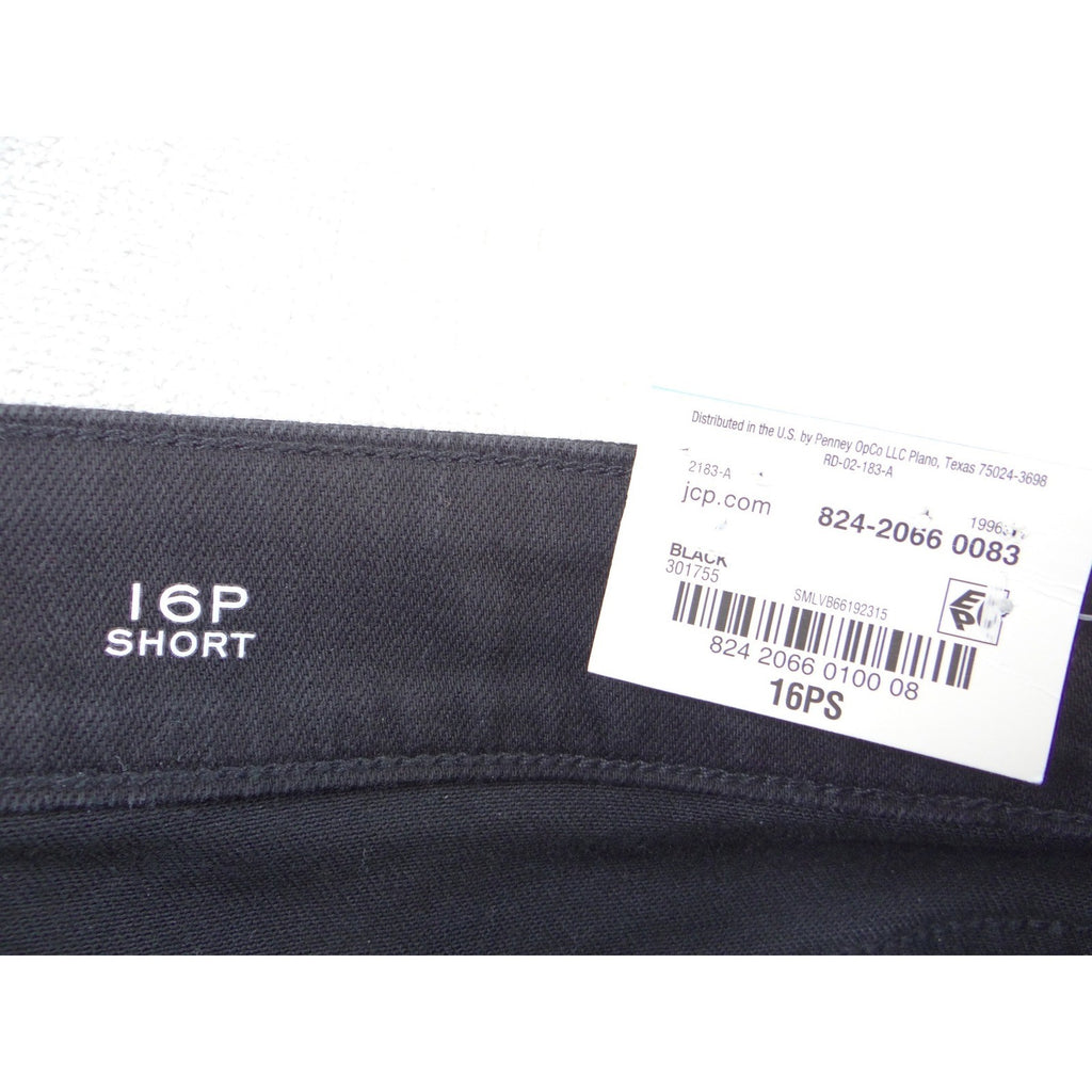 NWT-St Johns Bay Secretly Slender Straight Leg Black 16P Short Tummy Control