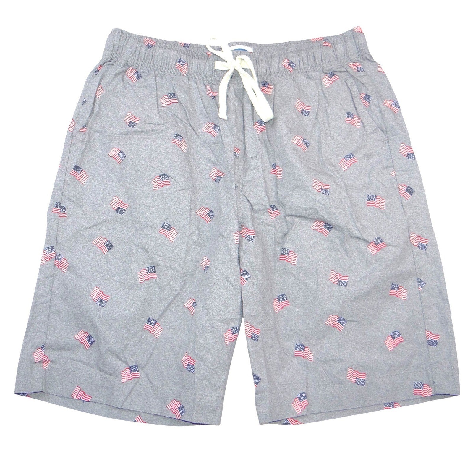 Old Navy Womens Small Gray American Flag Pajama Shorts Patriotic