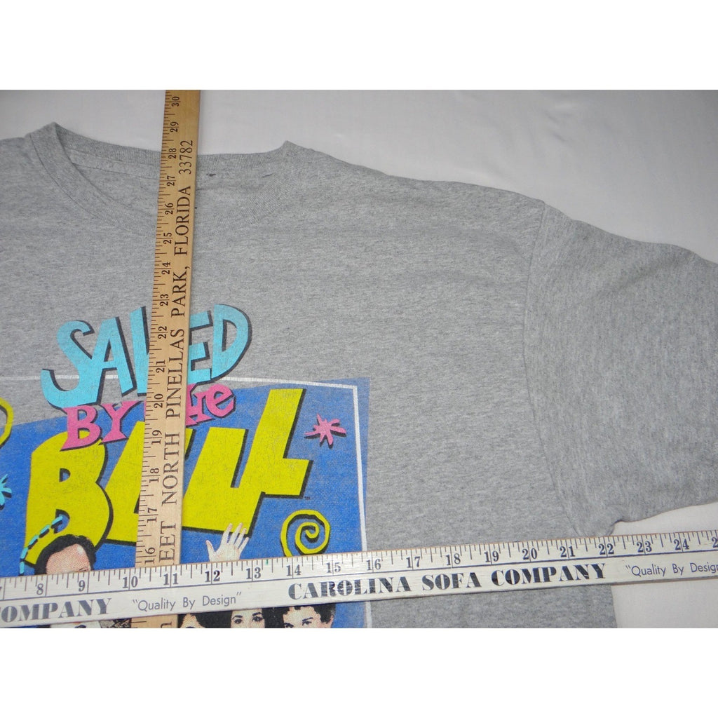Saved by the Bell Graphic T-Shirt Grey X-Large TV Show Cast Retro