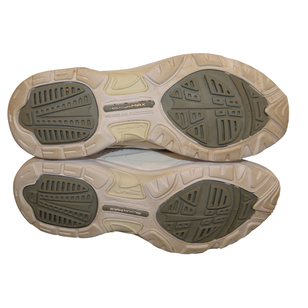Reebok DMXMAX White Leather Wide 2E Walking Shoes Men's Size 8