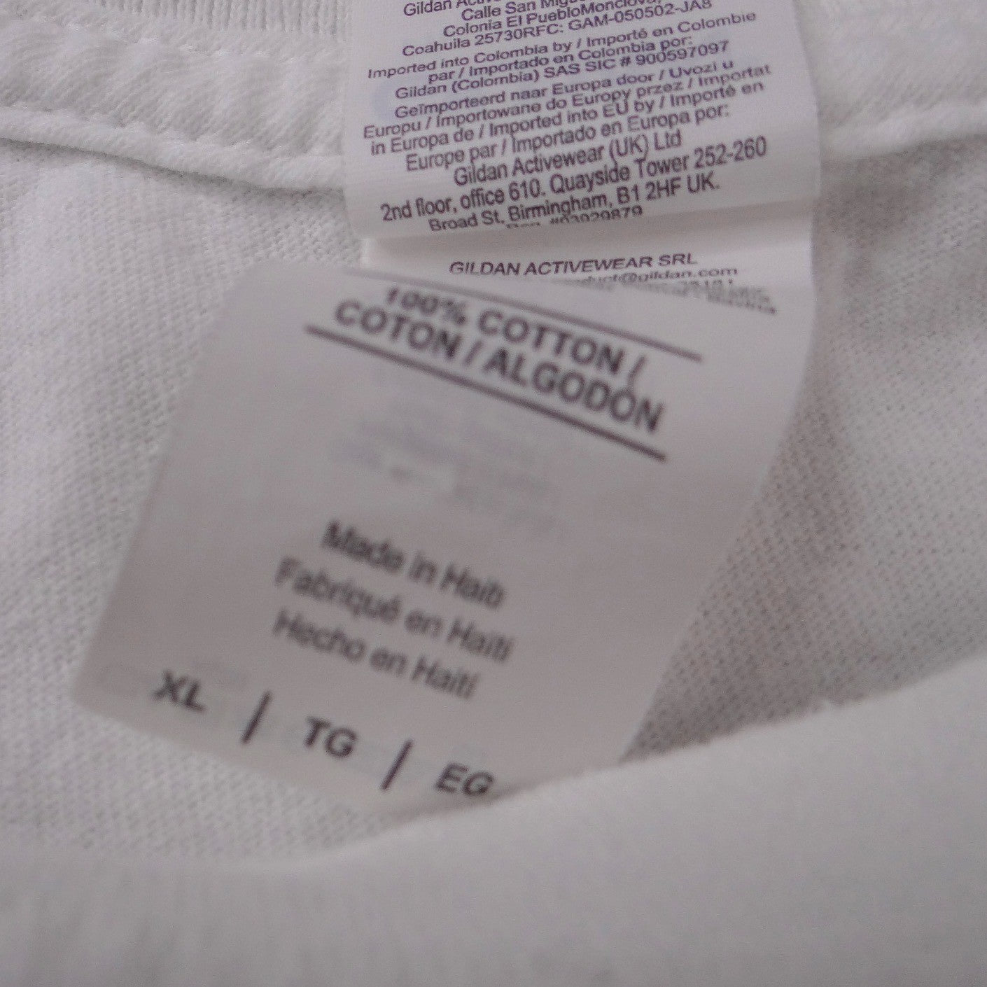 Vintage Gildan Fresh Triple Graphic Mens XL White Checkered Short Sleeve Tee