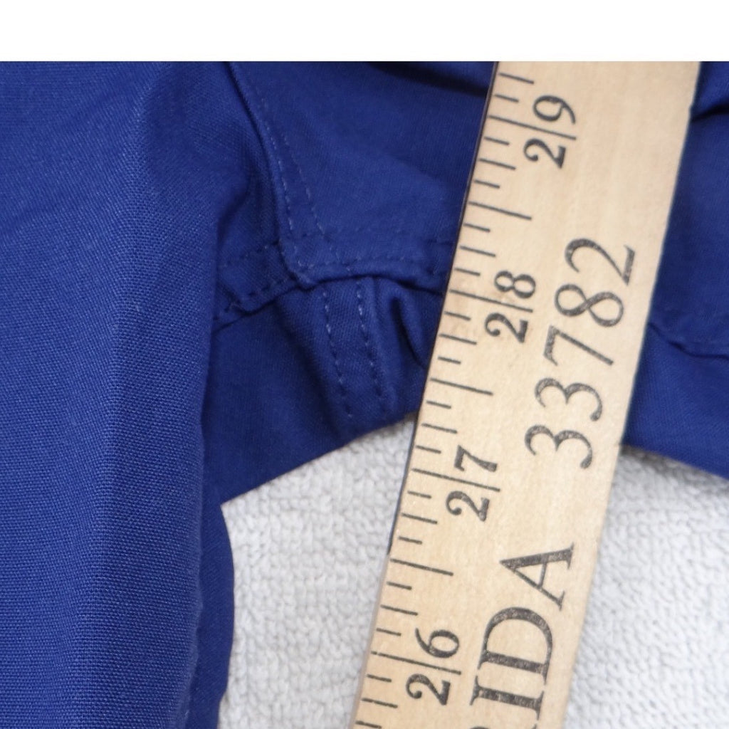 Medline AngelStat Royal Blue Scrub Pants Small Straight Leg Elastic