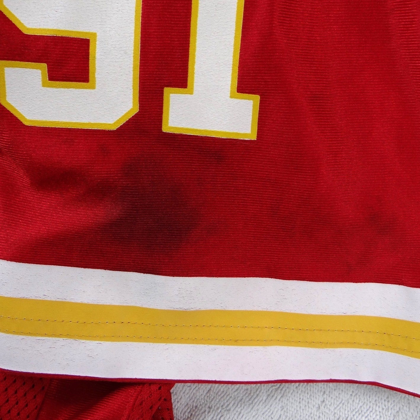 Reebok Kansas City Chiefs Leslie O'Neal 91 NFL Jersey Mens XL Red Mesh Football