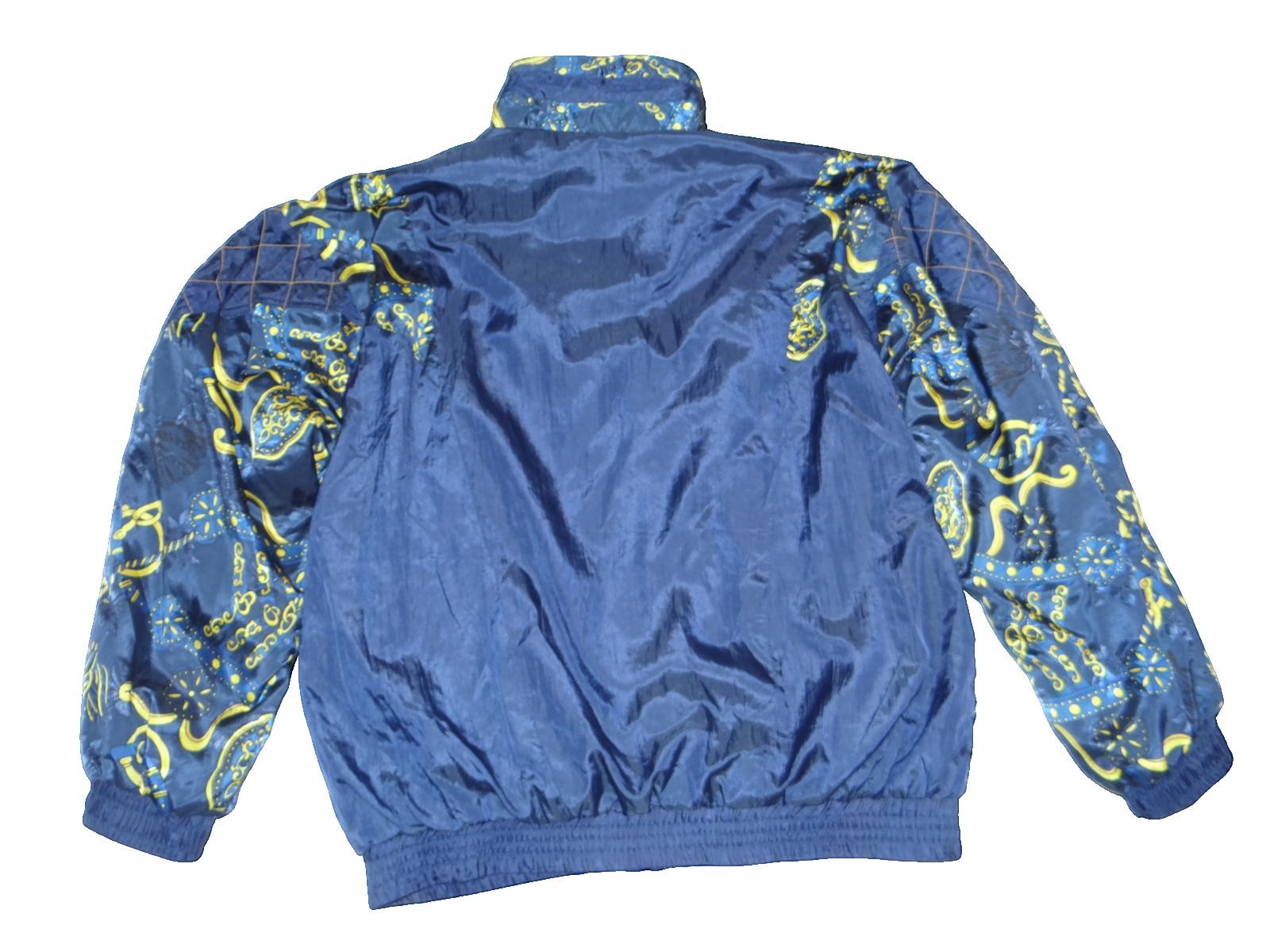 VINTAGE NWT Lauren Brooke Quilted Patterned Blue Jacket