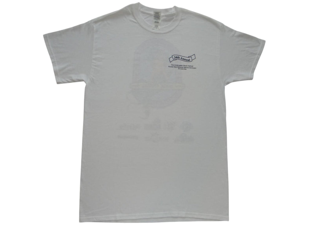 34th Annual Underwater Music Festival Vintage T-Shirt Florida Keys Looe Key
