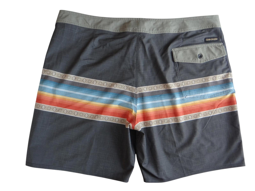 Men's Surf Shorts with Colorful Stripes Size 40