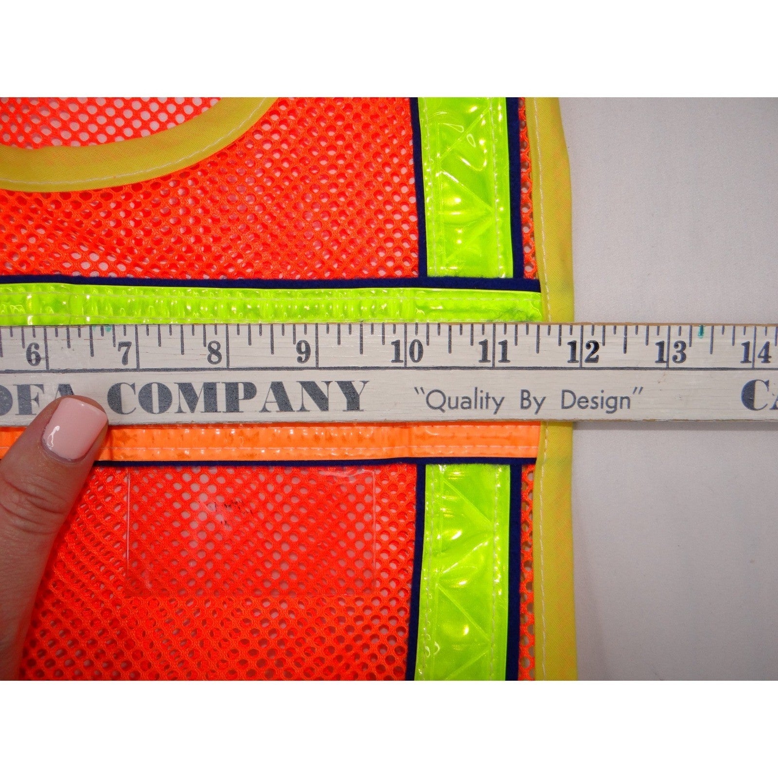 Kids Safety Vest High Visibility Orange Mesh Reflective Tie Closure Set of 2