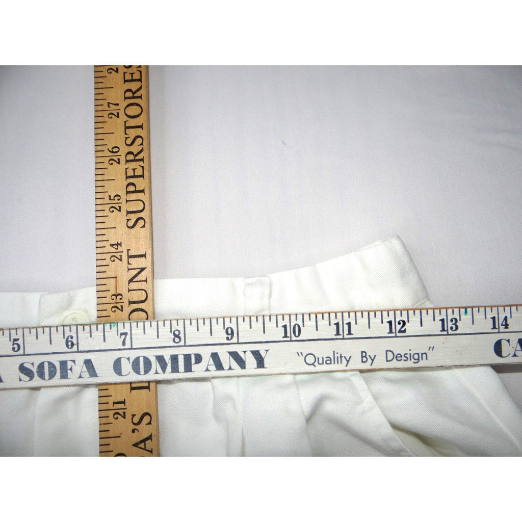 Vintage White Midi Skirt Pleated A Line Casual Office Basic