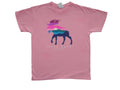 Estes Park Colorado Graphic T-Shirt - Pink Moose Design