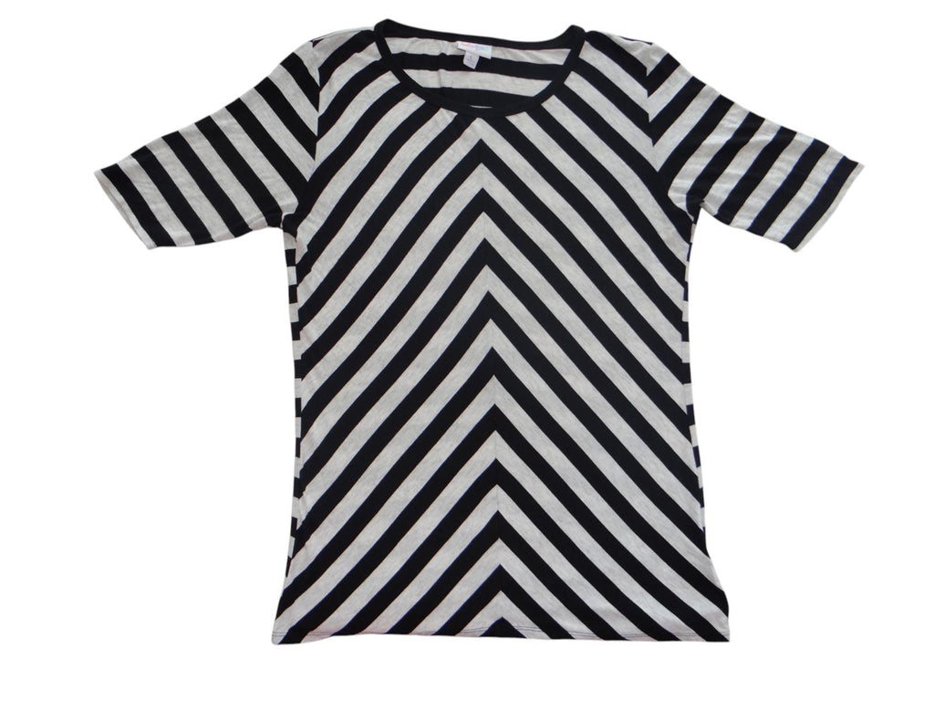 LuLaRoe Black and White Striped Shirt - Stylish and Versatile