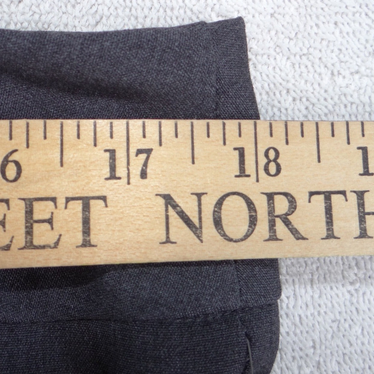 NWT Covington Essentials Petite Curvy Fit Wide Leg Dress Pants Gray 14P