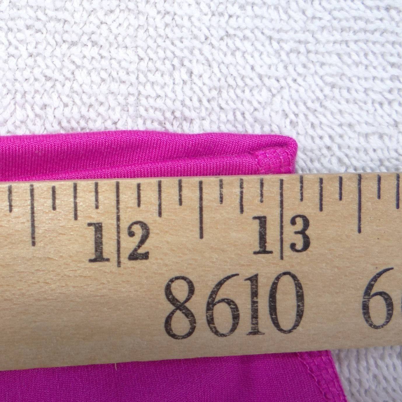Yogalicious Lux Womens High Waisted Biker Shorts Magenta Pink Size L