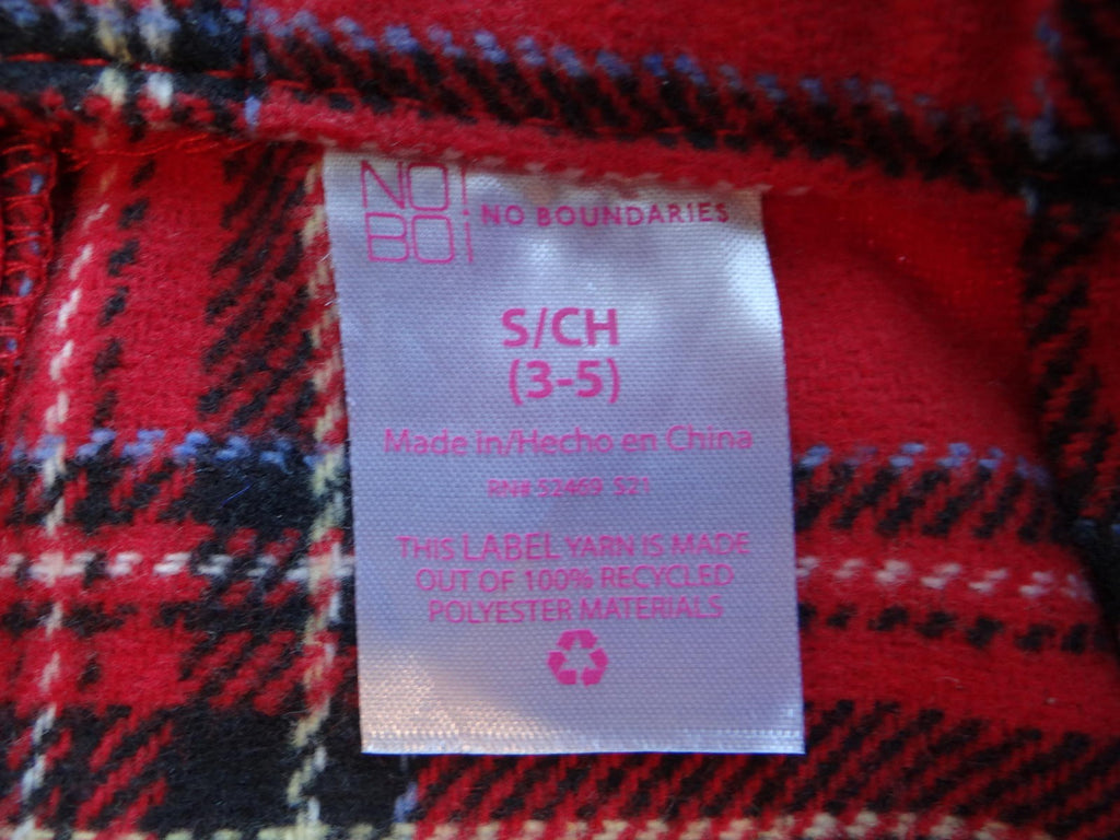 No Boundaries Red Plaid Skirt for Kids