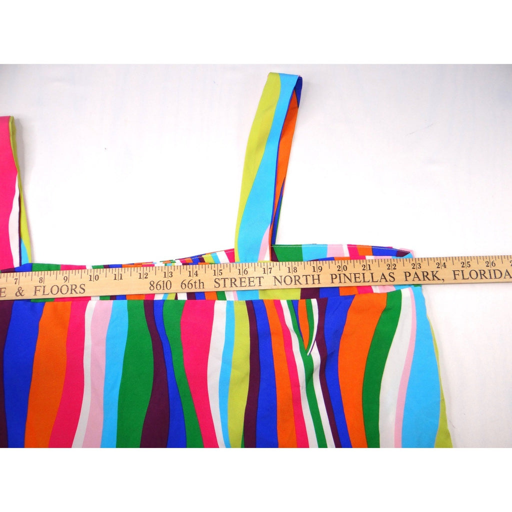 SHEIN CURVE 3XL Rainbow Stripe Tank Top Women's Plus Size