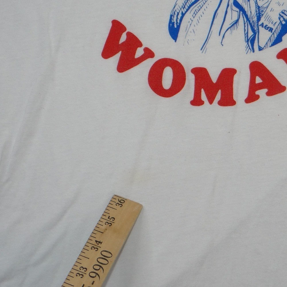 Bella Canvas American Woman Statue of Liberty Graphic Tee White Large