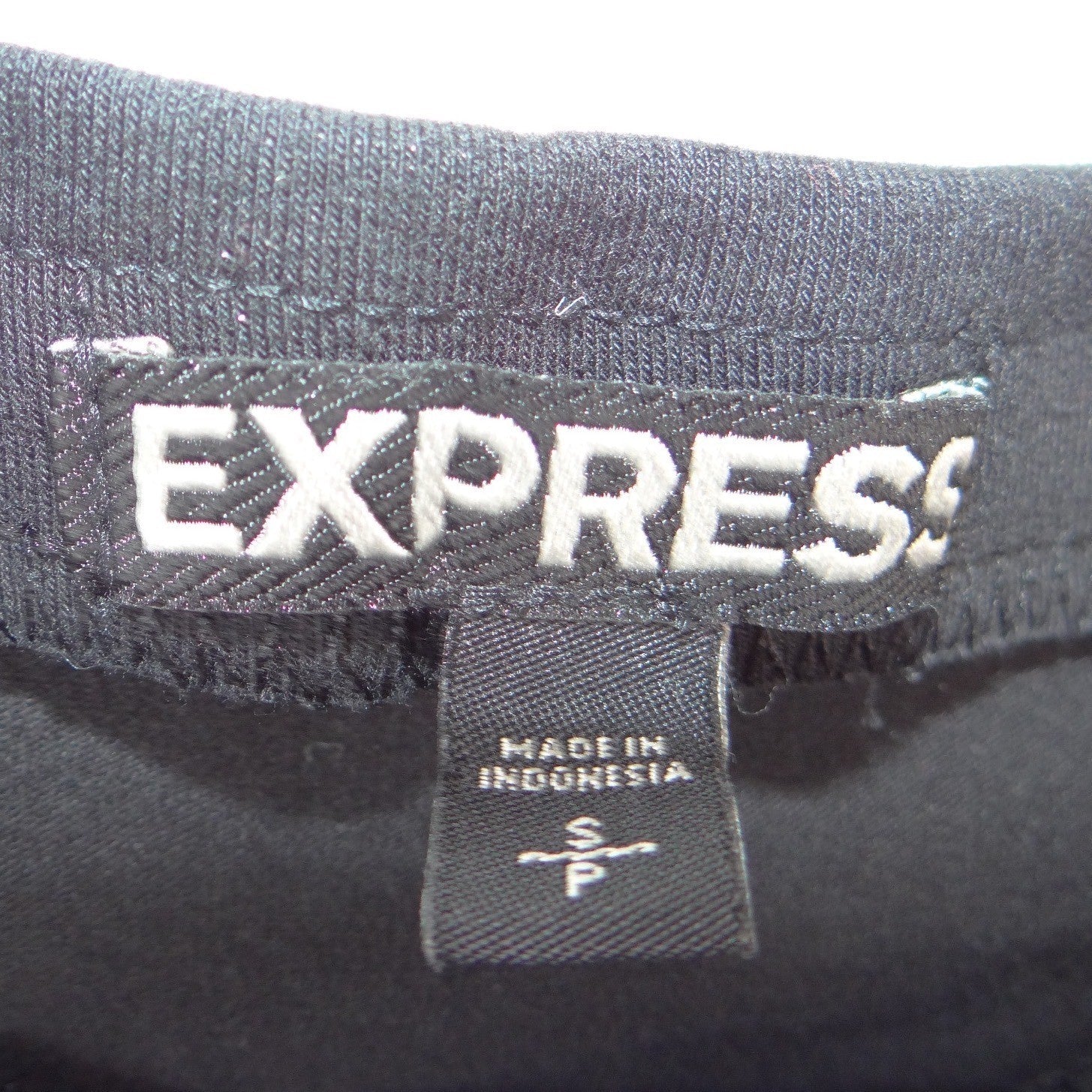 Express Womens Black Stretch Knit Elastic Waist Bodycon Mini Skirt Size S P