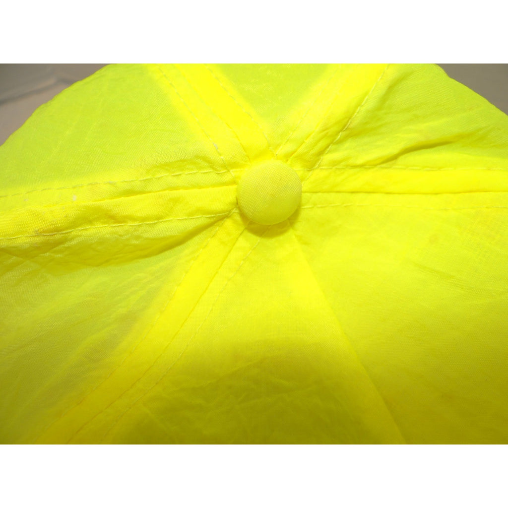 Vintage USA Today Hat Neon Yellow Nylon Rope Snapback Cap 90s Media Promo