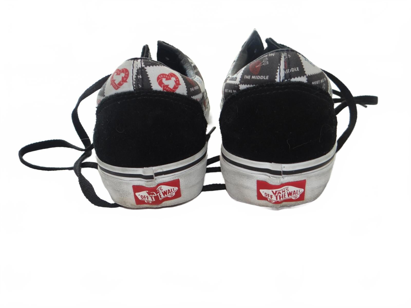 Vans Men's Black and Patterned Sneakers