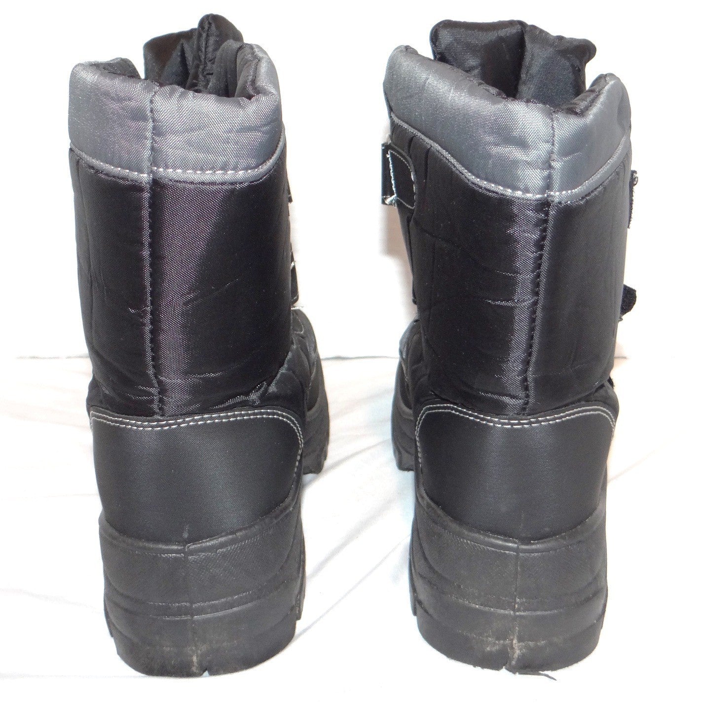 Storm Kidz Black Snow Boots Big Kid 3 Double Strap Platform Winter Shoes