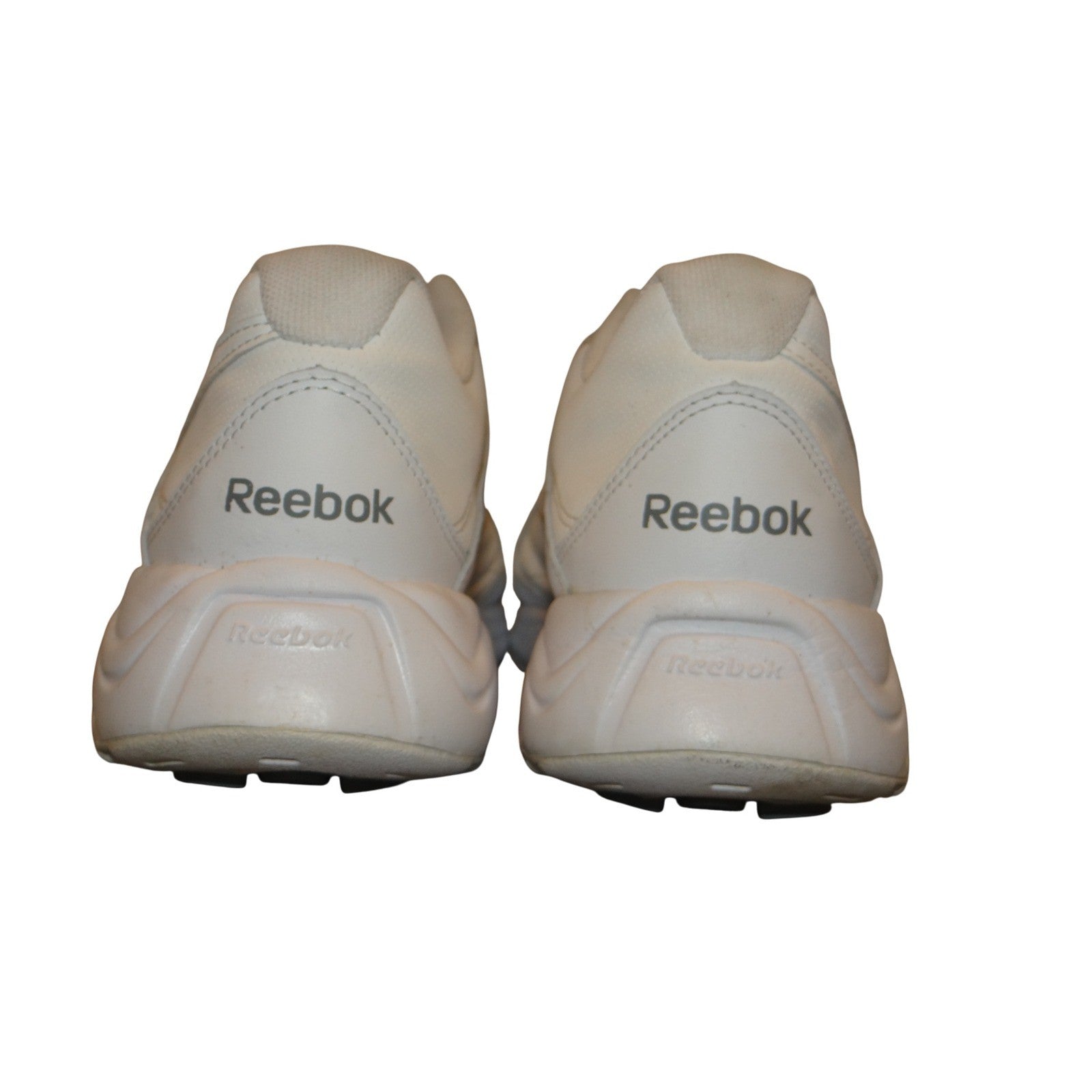 Reebok DMXMAX White Leather Wide 2E Walking Shoes Men's Size 8
