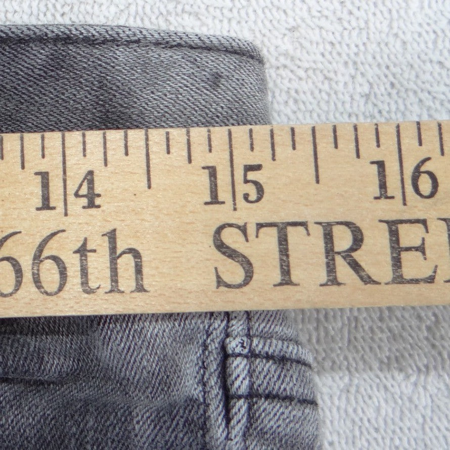 Express Jeans Mens Mia Mid Rise Skinny Gray Marble Wash Denim Size 6