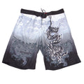 JNCO Jeans Mens Dragon Graphic Board Shorts Grey Black Y2K Skate Swim Trunks 36