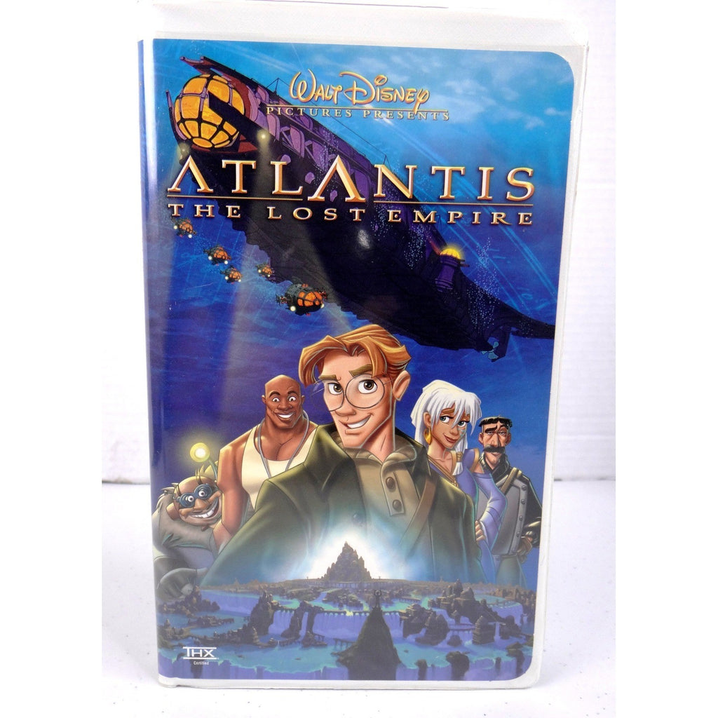 Disney Atlantis The Lost Empire VHS 2002 White Clamshell THX TESTED