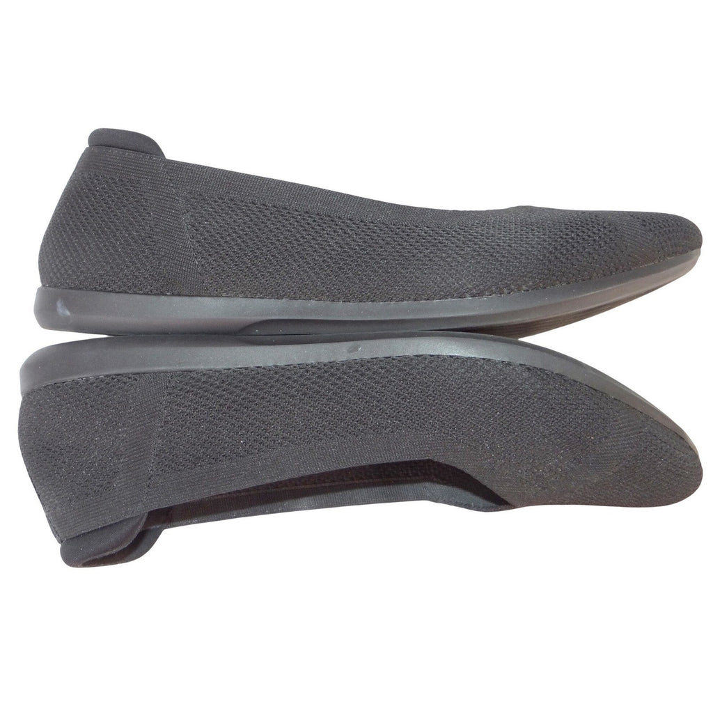 Clarks Cloudsteppers Step June Shell Black Knit Ballet Flats Womens Size 9 M